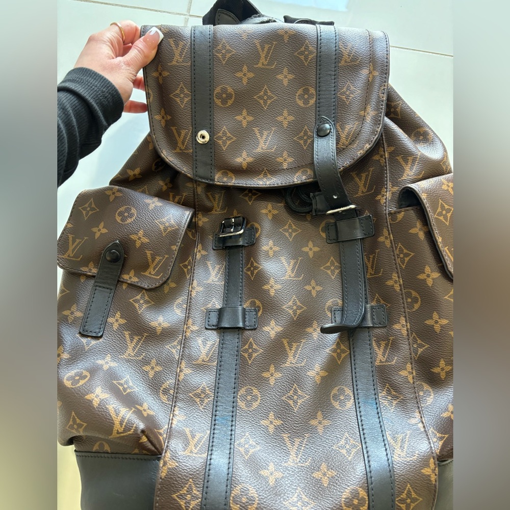 Damaged AUTHENTIC Louis Vuitton Christopher PM Backpack retails for $3300